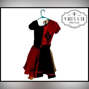 Women’s Harley Quinn Costume Size Large (Excellent Condition) Rubies brand